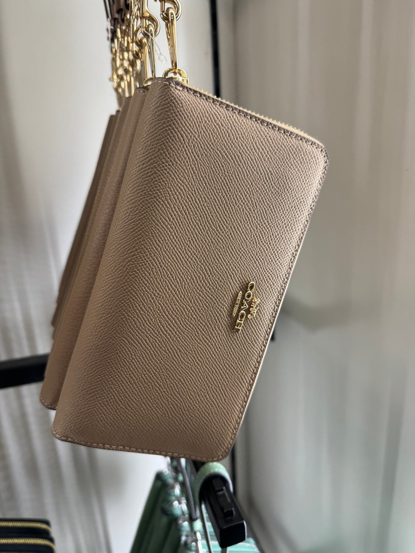 Coach Long Zip Around Wallet In Taupe (Pre-Order)