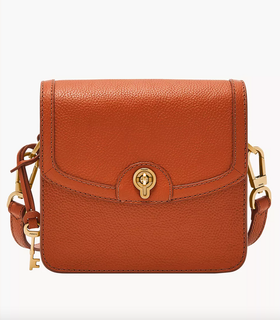 Fossil Ainsley Small Crossbody In Red Clay (Pre-Order)