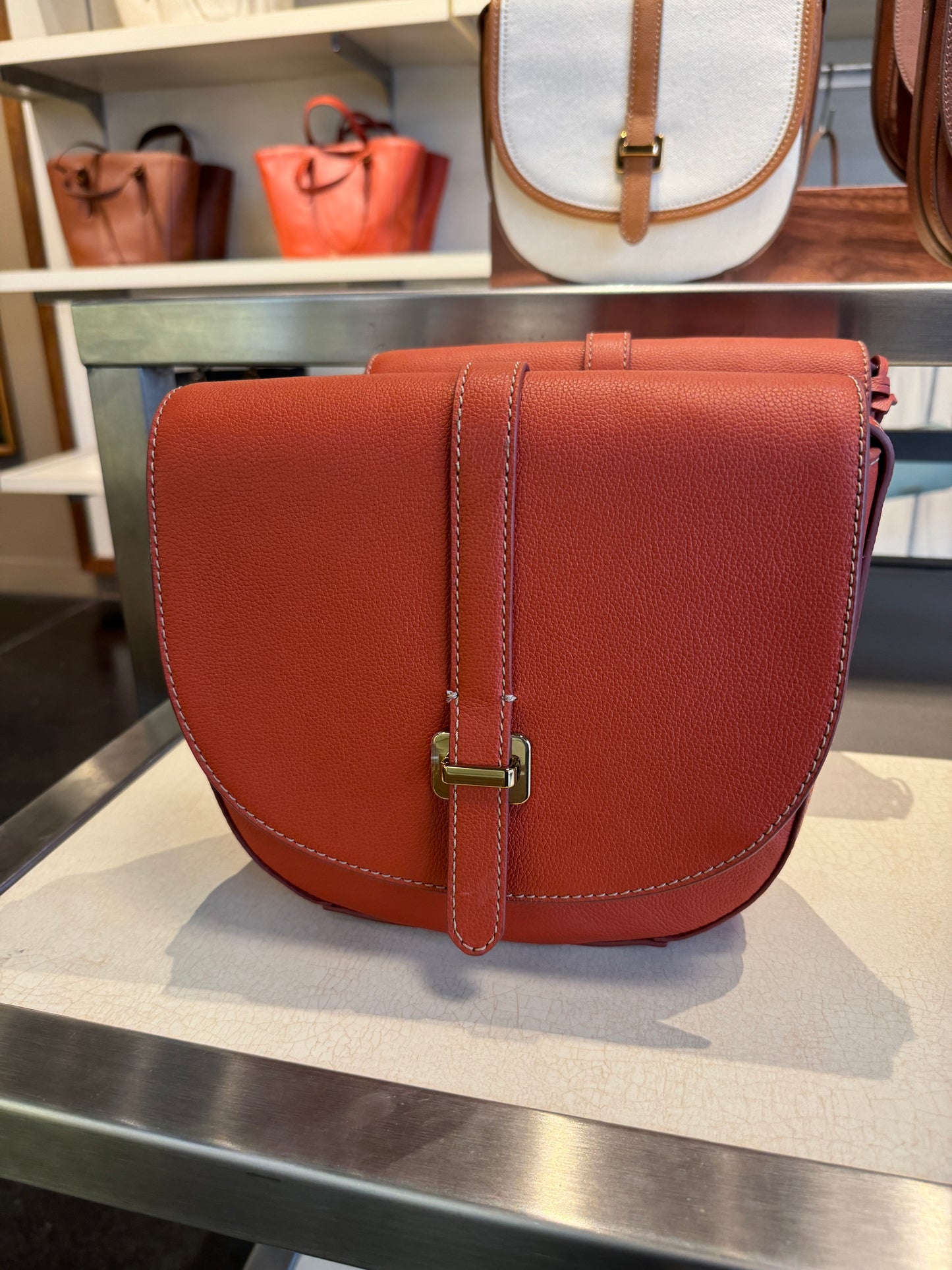 Fossil Emery Crossbody In Red Clay (Pre-Order)