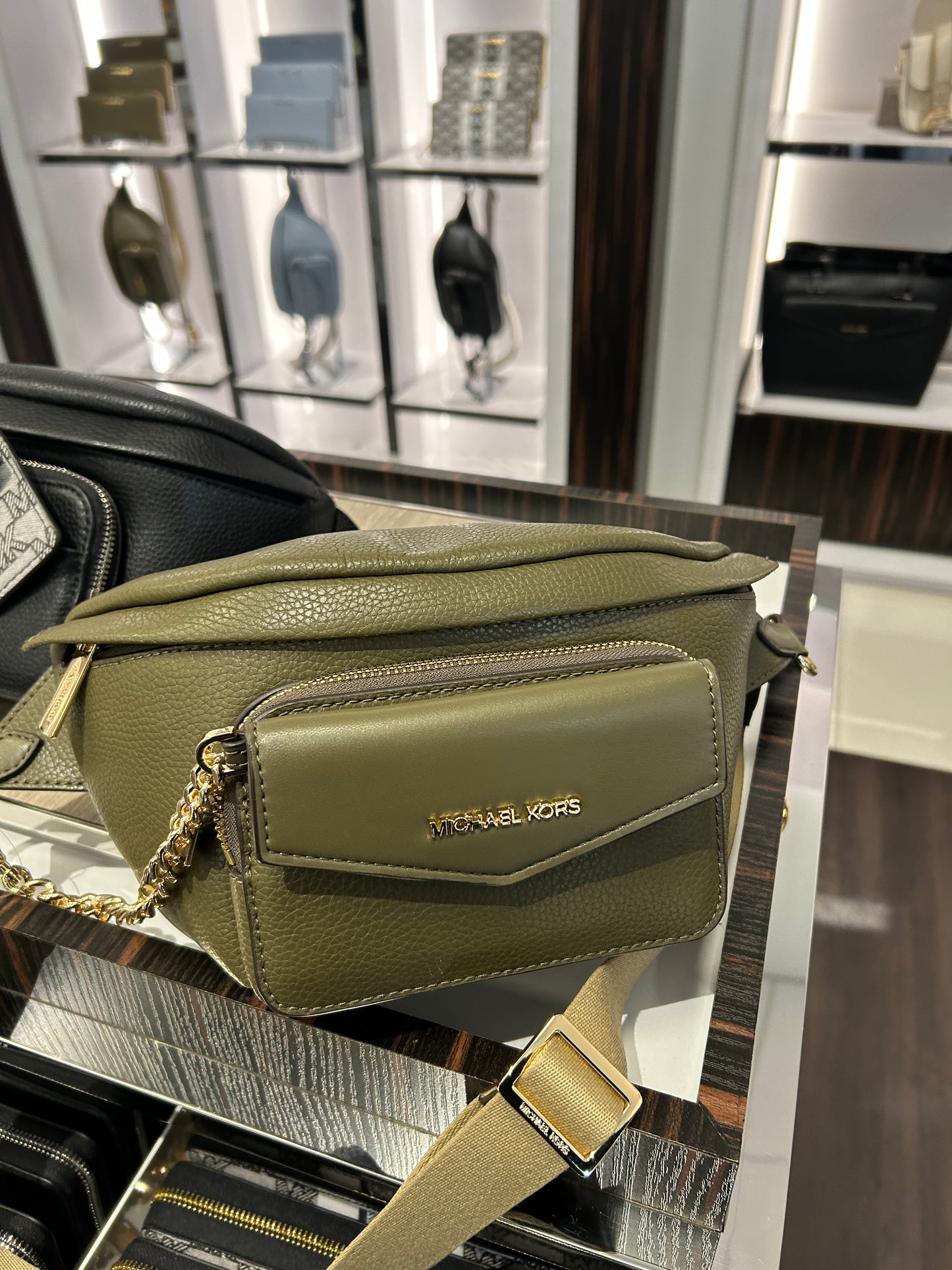 Michael Kors Maisie Belt Bag In Olive (Pre-Order)