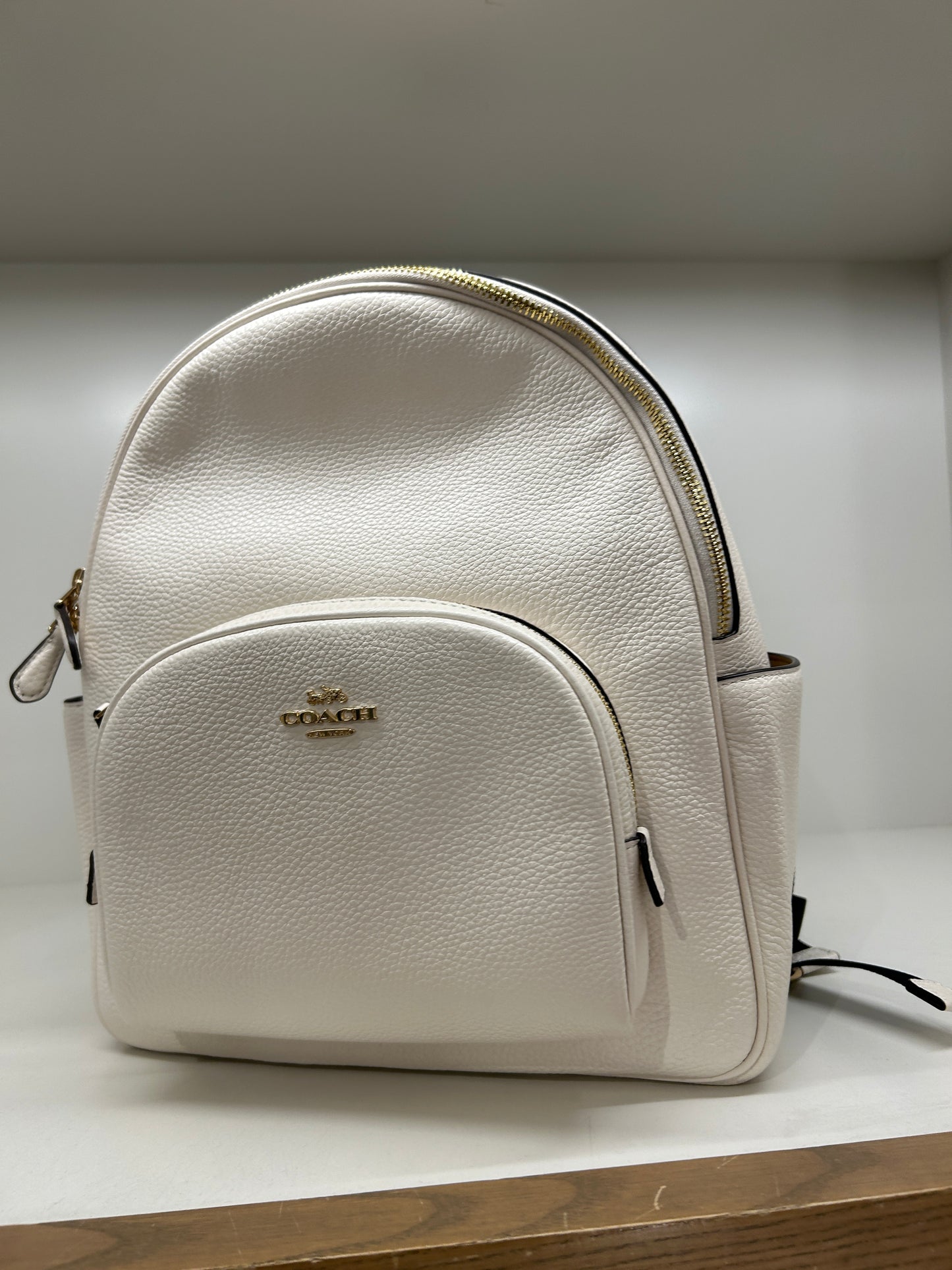 Coach Medium Court Backpack In Gold Chalk (Pre-Order)
