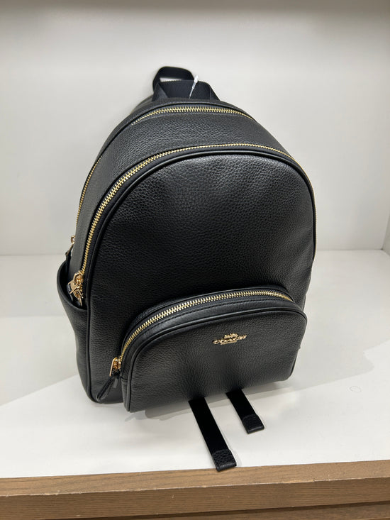 Coach Medium Court Backpack In Leather Black (Pre-Order)