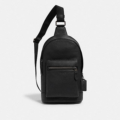 Load image into Gallery viewer, Coach Men West Pack Leather In Black (Pre-order)
