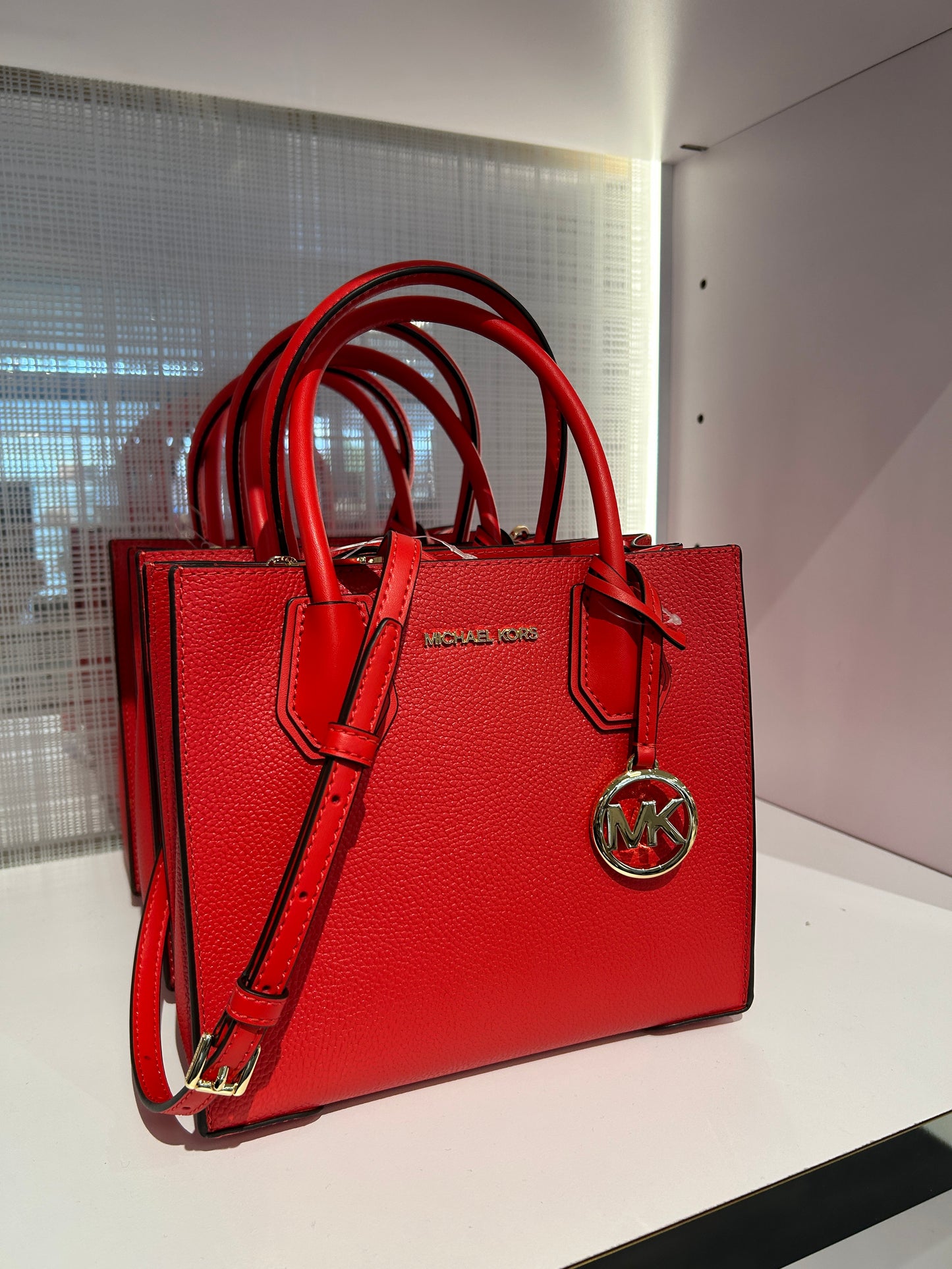 Michael kors shop mercer bright red