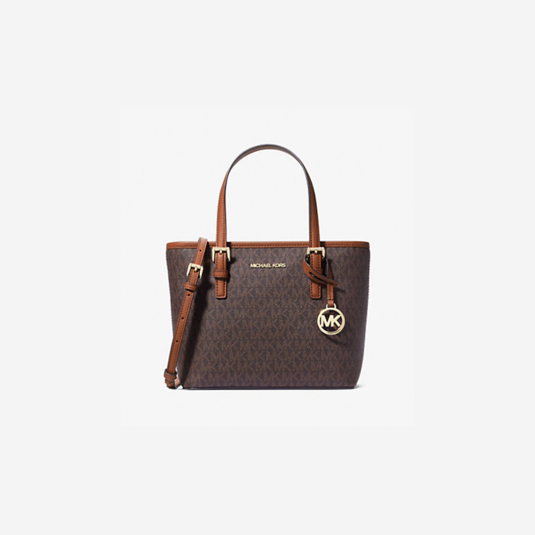 RM350 SAS Best Seller (PRE-ORDER) Michael Kors Jet Set XS Carryall Tote In Monogram Brown