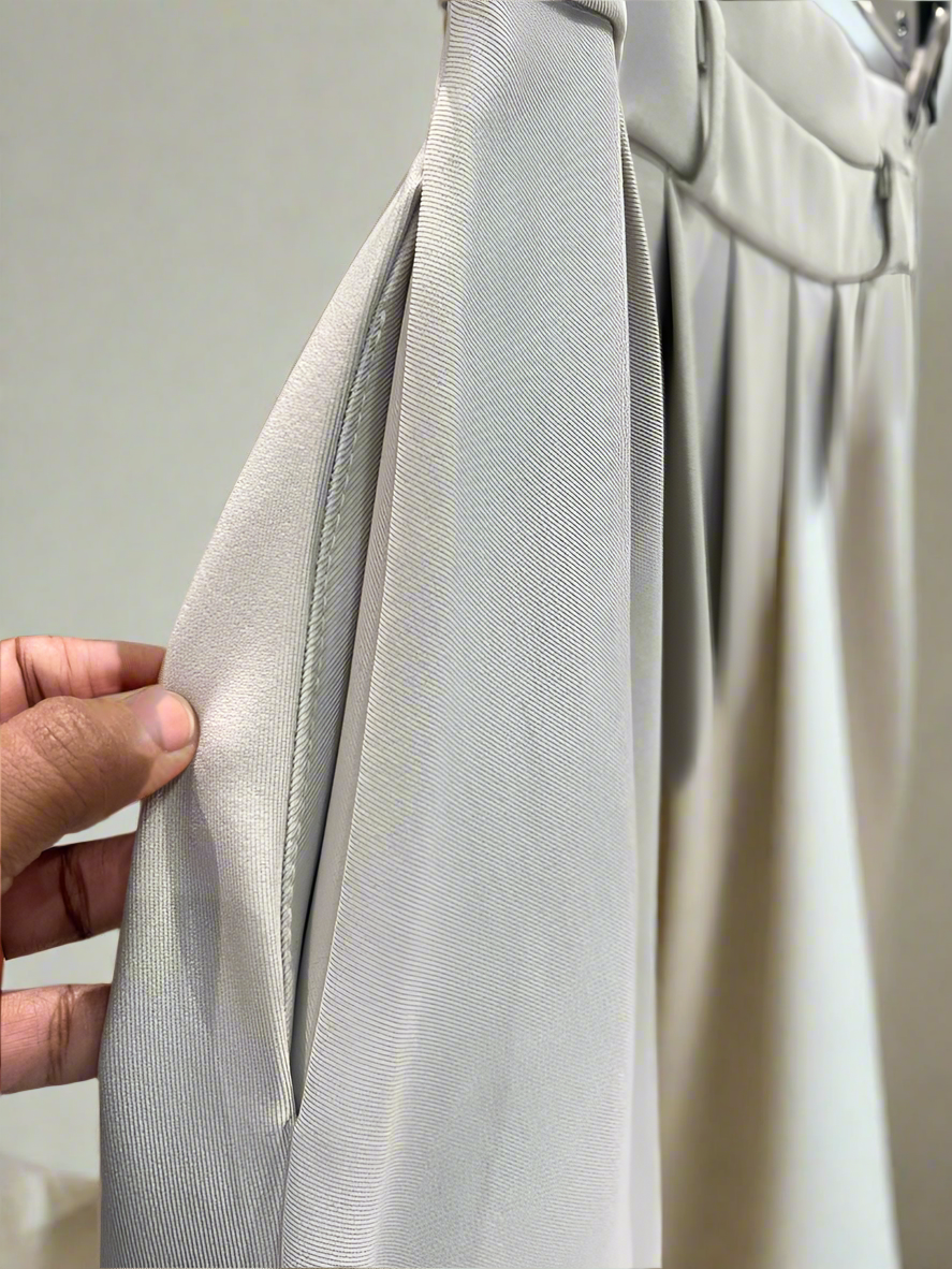 Raffida Kelly High Waist Pleated Skirt In Off White