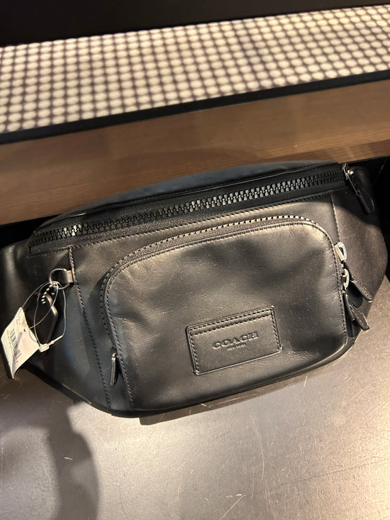 Coach Men Track Belt Bag With In Leather Black (Pre-Order)