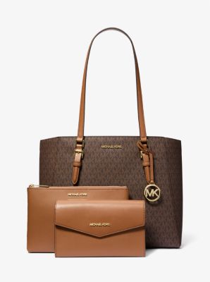 RM790 SAS Raikan Keyakinan (PRE-ORDER) Michael Kors Charlotte Large 3-In-1 Tote In Monogram Brown