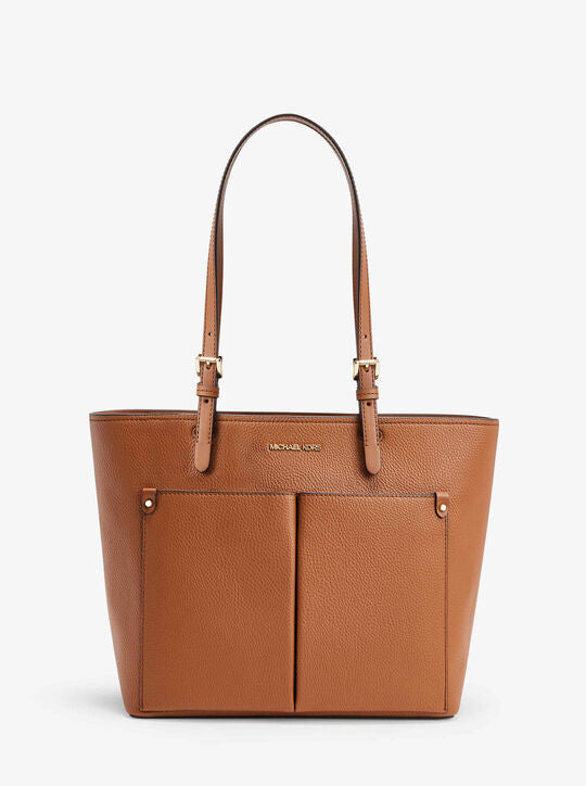 Michael Kors Medium Double Pocket Tote In Luggage