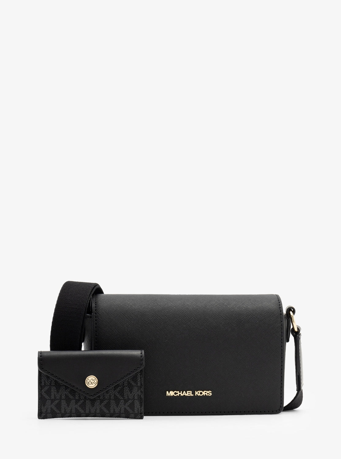 Michael Kors Vincent Crossbody With Card Case In Black (Pre-Order)