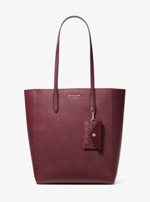 Michael Kors Vincent Large Tote Bag With Card Case In Oxblood (Pre-Order)