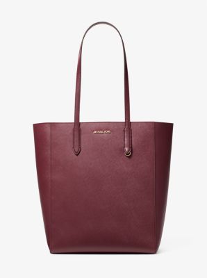 Michael Kors Vincent Large Tote Bag With Card Case In Oxblood (Pre-Order)