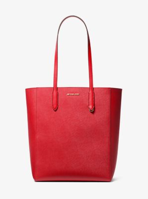 Michael Kors Vincent Large Tote Bag With Card Case In Bright Red (Pre-Order)