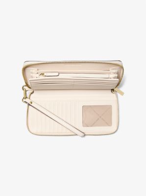 Michael Kors Jet Set Travel Xl Wallet In Monogram Pale Gold Multi (Pre-Order)