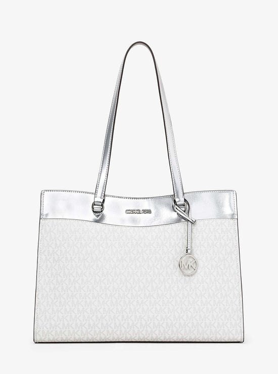 Michael Kors Jet Set Travel Large Pocket Tote Multifunction In Silver (Pre-Order)