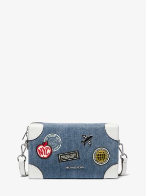 Michael Kors Jeanie Small Embellished Denim Crossbody Bag (Pre-Order)