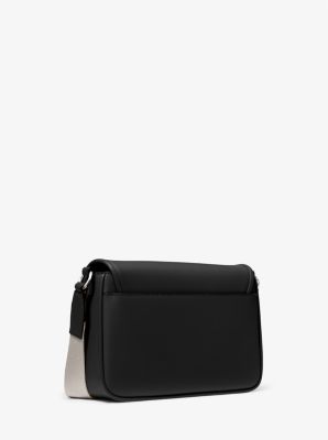 Michael Kors Bradshaw Medium Leather Messenger Bag In Black (Pre-Order)