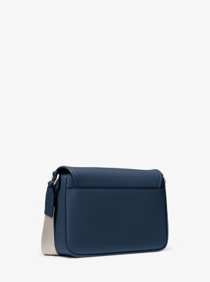 Michael Kors Bradshaw Medium Leather Messenger Bag In Navy (Pre-Order)