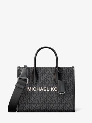 Michael Kors Mirella Small Signature Logo Tote In Black (Pre-Order)