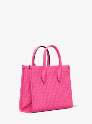 Michael Kors Mirella Small Signature Logo Tote In Draginfruit (Pre-Order)