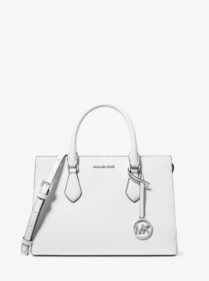 Michael Kors Sheila Medium Satchel In Optic White (Pre-Order)