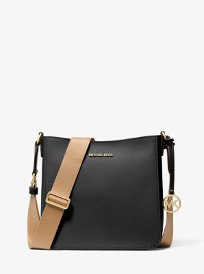 Michael Kors Jet Set Ns Small File Crossbody In Black