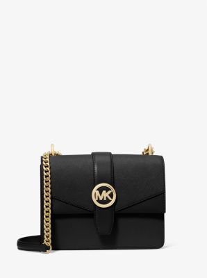 Michael Kors Greenwich Small Saffiano Leather Crossbody Bag In Black (Pre-Order)