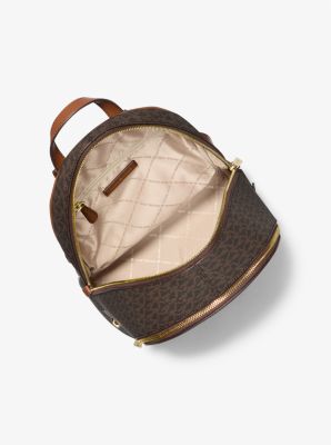 Michael Kors Rhea Medium Signature Logo Backpack In Brown (Pre-Order)