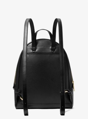 Michael Kors Rhea Medium Pebbled Leather Backpack In Black (Pre-Order)