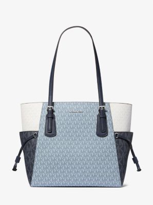 Michael Kors Voyager Large Color-Block Signature Logo Tote Bag In Admiral Multi (Pre-Order)