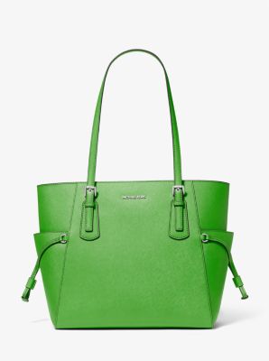 Michael Kors Voyager Large Saffiano Leather Tote Bag In Jungle Green (Pre-Order)