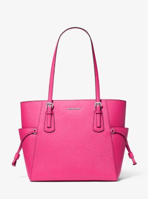 Michael Kors Voyager Large Saffiano Leather Tote Bag In Dragonfruit (Pre-Order)