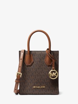 Michael Kors Crossbody Extra Small Mercer In Monogram Brown (SAMPLE)