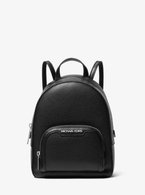 Michael Kors Extra Small Jaycee Backpack In Black Silver Hardware