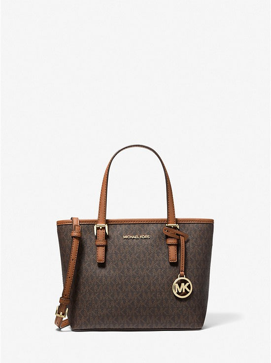 RM350 SAS Best Seller (PRE-ORDER) Michael Kors Jet Set XS Carryall Tote In Monogram Brown