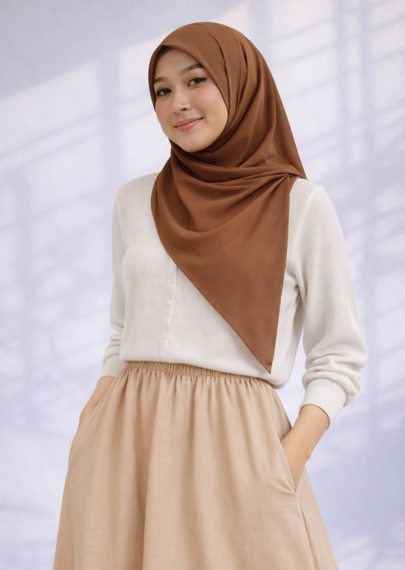 Raffida Serena Sporty Flair Skirt In Khaki