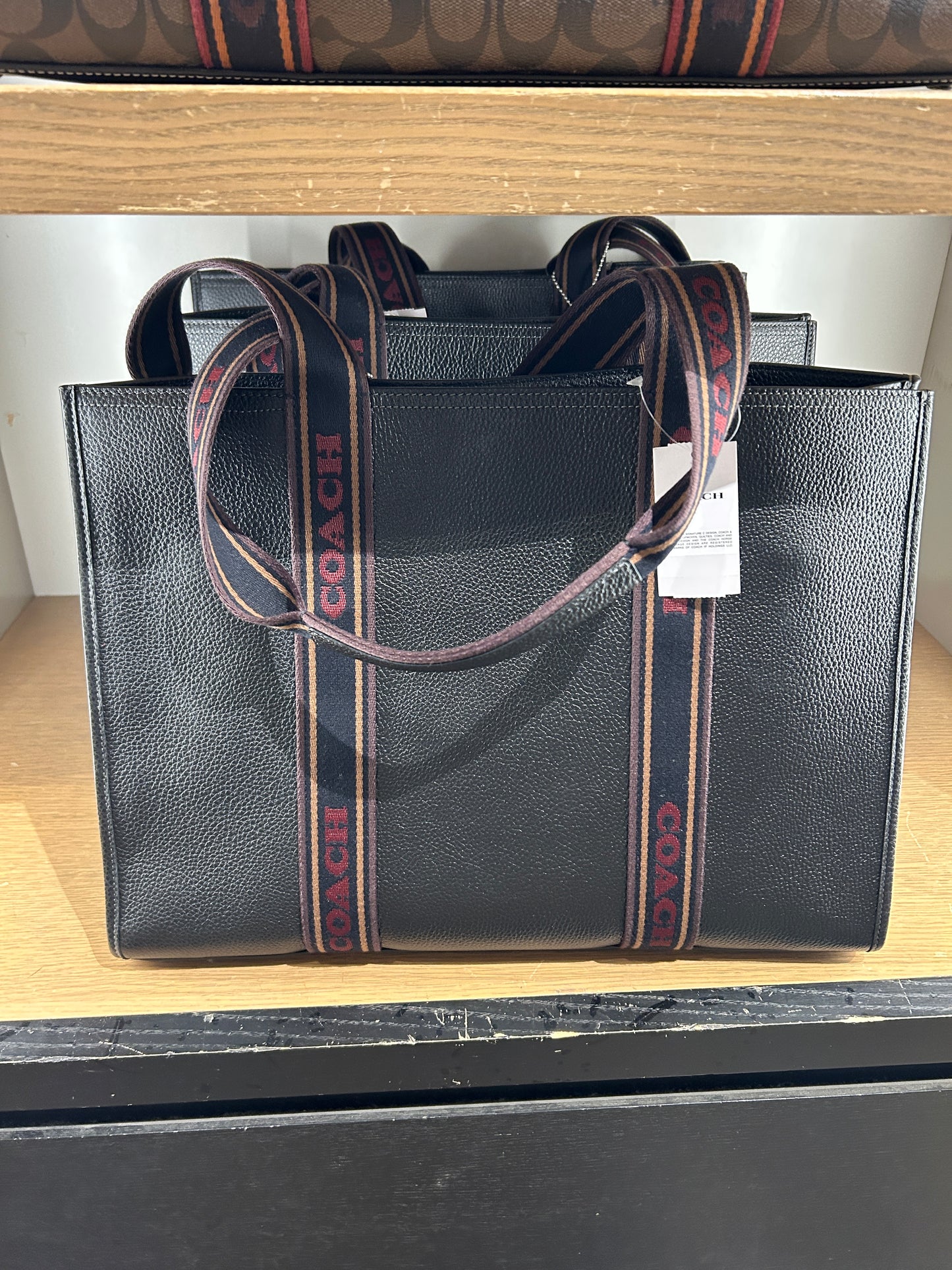 Coach Large Smith Tote In Black Multi (Pre-Order)