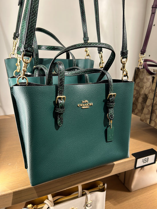 Load image into Gallery viewer, Coach Mollie Tote 25 In Leather Dark Pine (Pre-Order)

