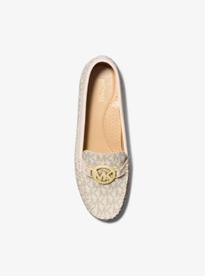 Michael Kors Fulton Signature Logo Moccasin In Vanilla (Pre-Order)