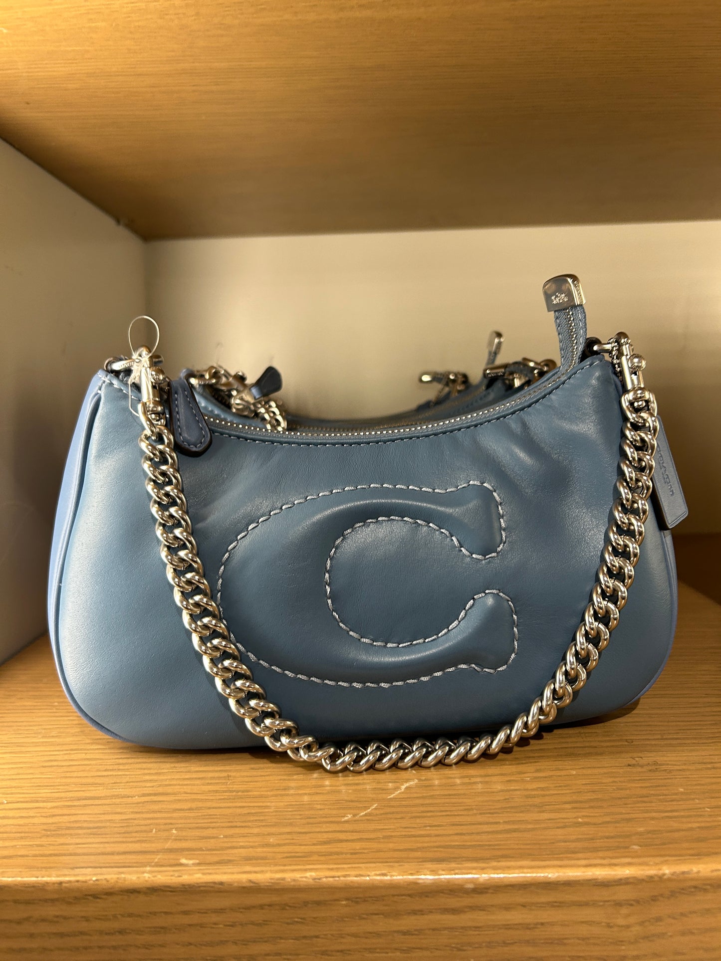 Coach Teri Shoulder Bag With Signature Quilting In Light Mist (Pre-Order)