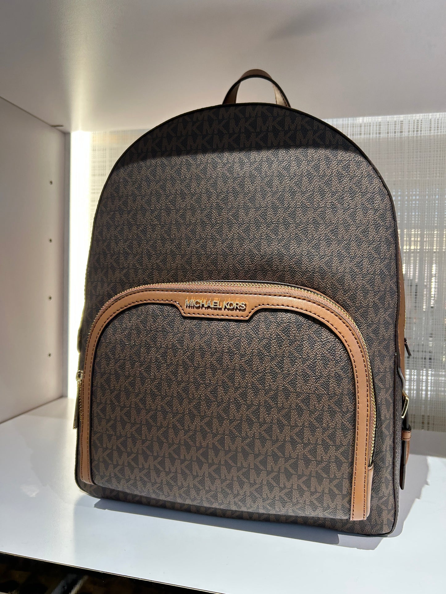 Michael Kors Jaycee Backpack Large In Monogram Brown (Pre-order)
