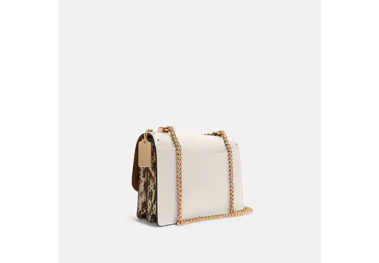 Coach Klare Crossbody In Signature Light Khaki Chalk With Rivets