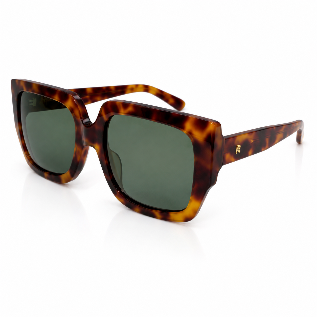Raffida Natasha Eyewear In Tortoise Greenish