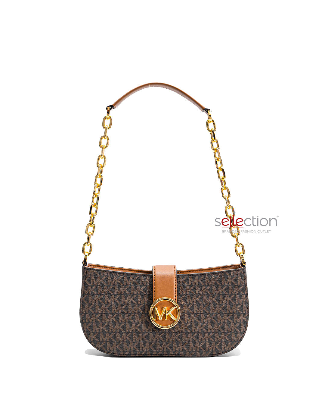 Load image into Gallery viewer, Michael Kors Carmen Extra Small Shoulder Bag In Monogram Brown
