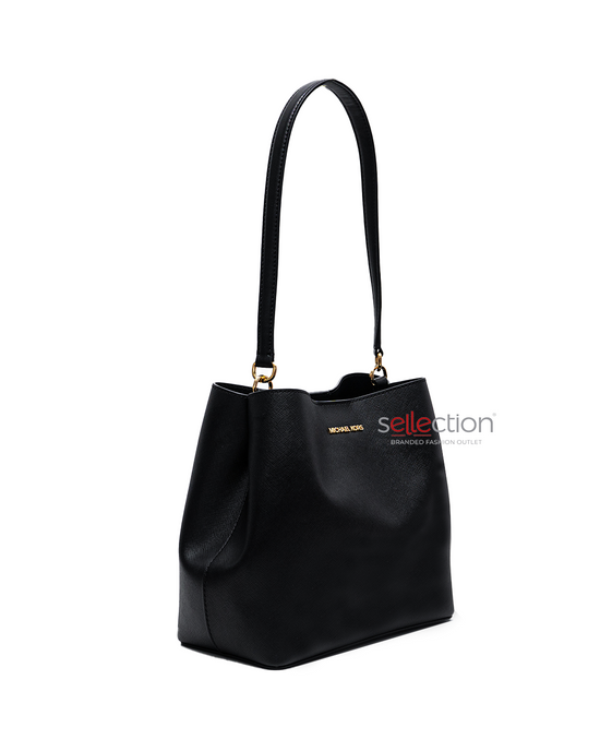 Michael Kors Pratt Bucket Medium Shoulder In Black