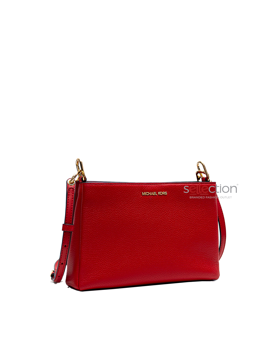 Michael Kors Trisha Medium Logo Crossbody In Red SELLECTION