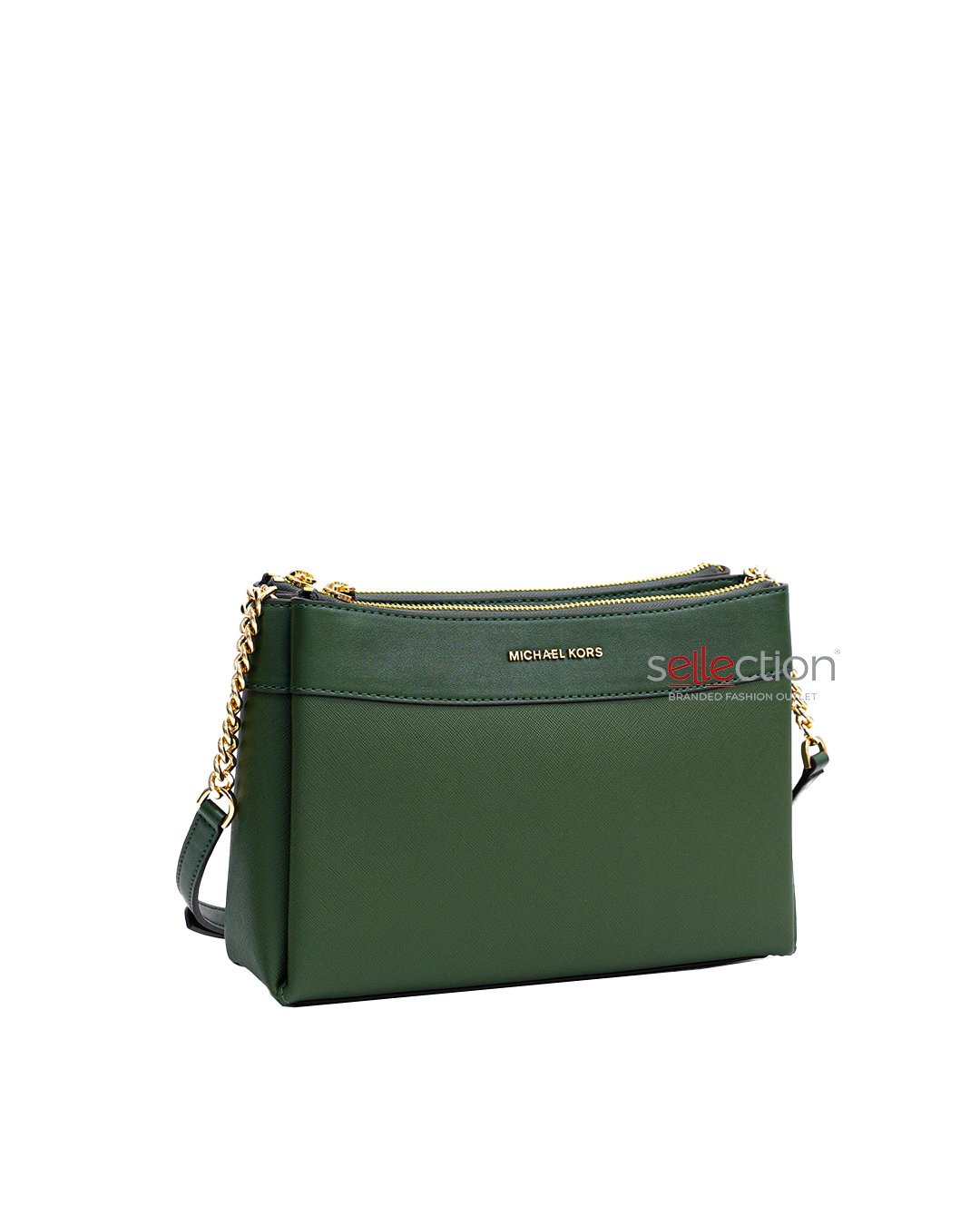 Michael Kors Green Leather Satchel Handbag Crossbody Bag + Card Holder  Wallet MK LIGHT SAGE - Michael Kors bag - | Fash Brands