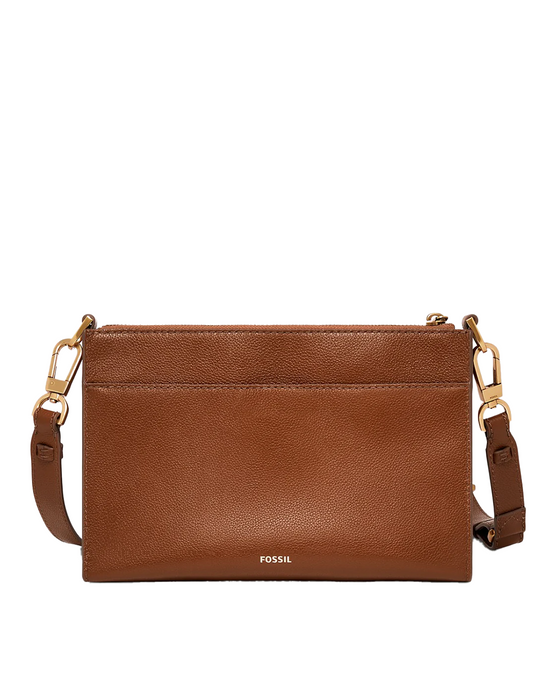 Kiera Small Crossbody In Medium Brown (Incoming stock))