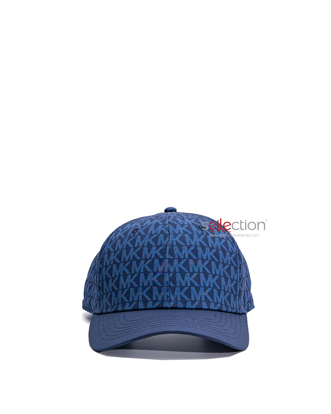 Michael Kors Logo Print Cotton Baseball Hat In Midnight