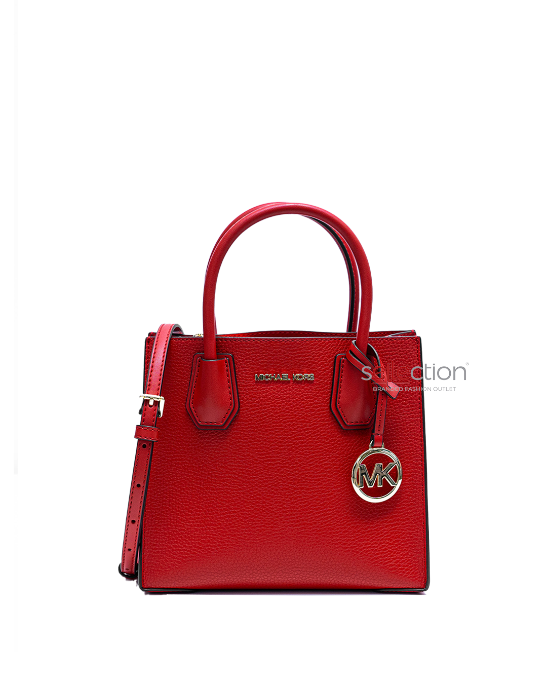 RM290 SAS Merdeka Special (PRE-ORDER) Michael Kors Mercer Medium Satchel In Bright Red